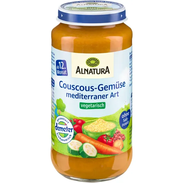 Alnatura BIO Příkrm kuskus se zeleninou a bylinkami 250 g