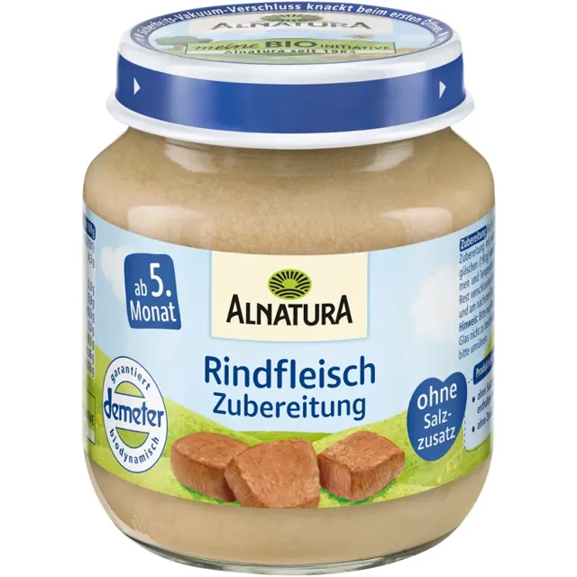 Alnatura BIO Příkrm s hovězím masem 125 g