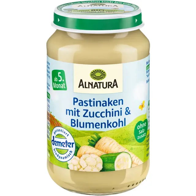 Alnatura BIO příkrm s pastinákem, cuketou a květákem 190 g