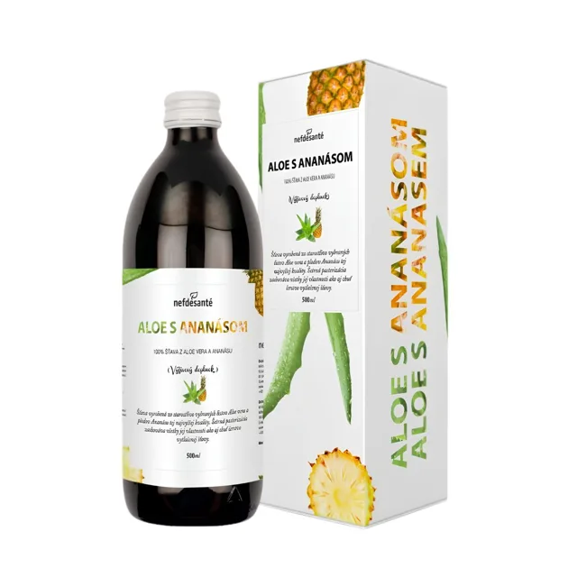 Aloe s ananasem – 500 ml – Nefdesanté