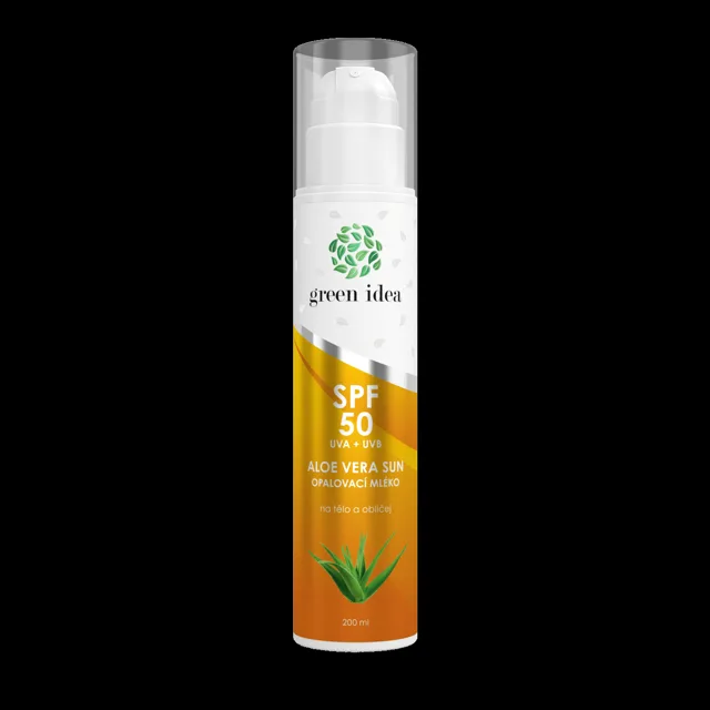 Aloe vera Sun – opalovací mléko SPF 50 – 200 ml – Green idea