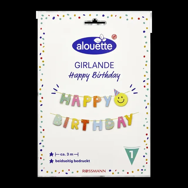 alouette Girlanda Happy Birthday