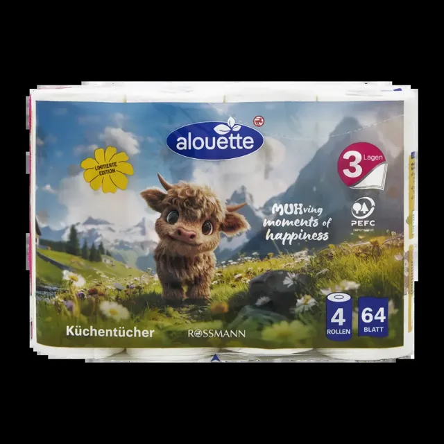alouette Kuchyňské utěrky 3vrstvé 56,32 m