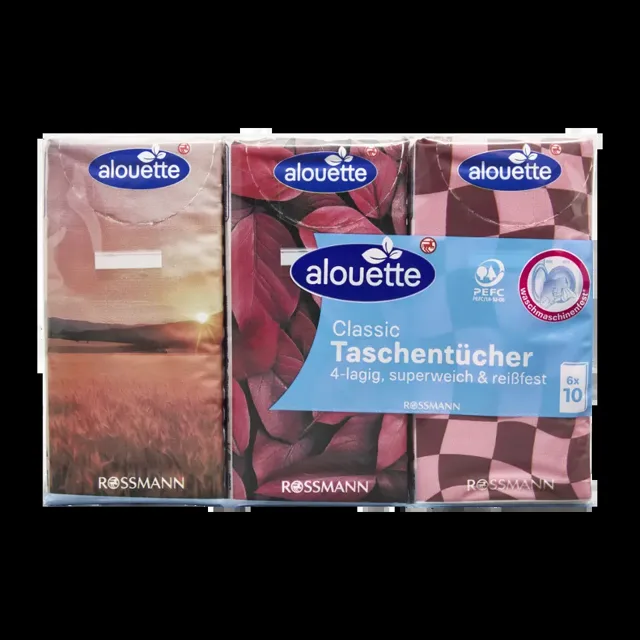 alouette Papírové kapesníky 4vrstvé  Classic 6 ks