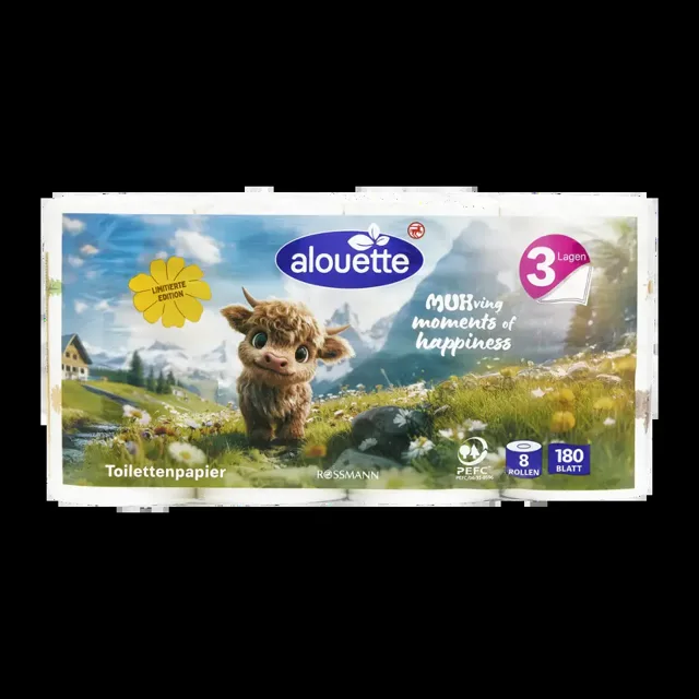 alouette Toaletní papír 3vrstvý 187,2 m