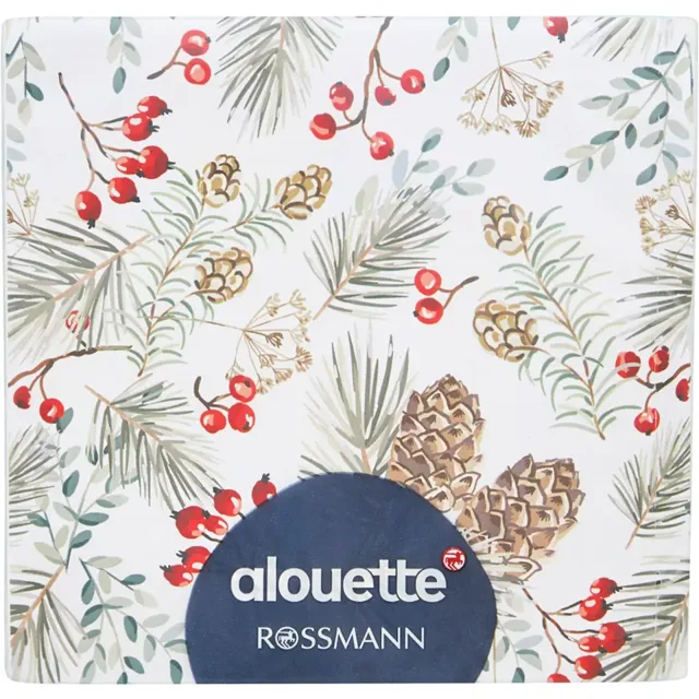 alouette Ubrousky 25x25 cm Vánoční 20 ks