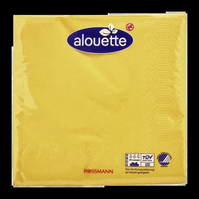 alouette Ubrousky 3vrstvé Žluté 30 ks