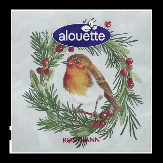 alouette Vánoční ubrousky 25 x 25 cm 20 ks