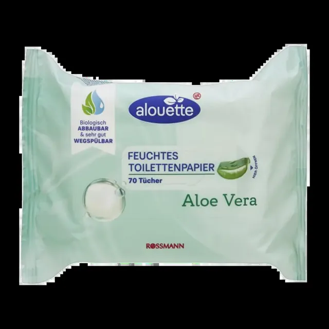 alouette Vlhčený toaletní papír Aloe Vera 70 ks