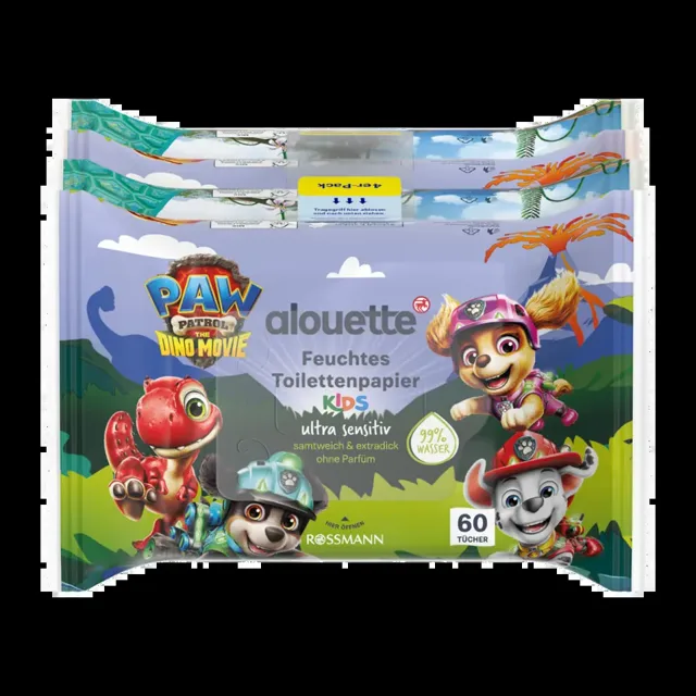 alouette Vlhčený toaletní papír pro děti Ultra Sensitiv Paw Patrol 240 ks