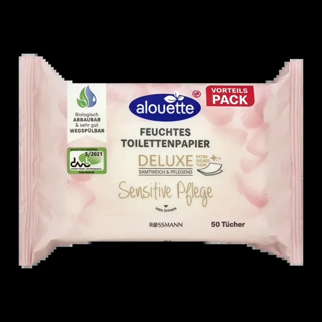 alouette Vlhčený toaletní papír Sensitive 3 x 50 150 ks