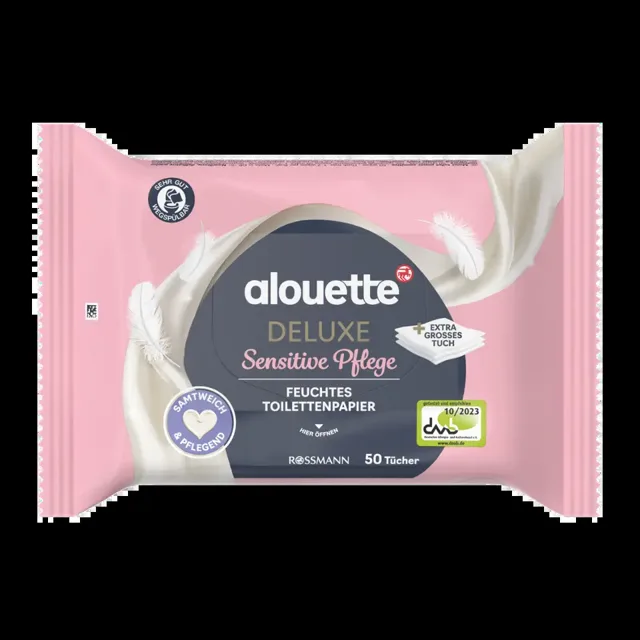alouette Vlhčený toaletní papír Sensitive Deluxe  50 ks