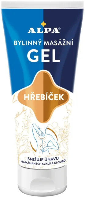 Alpa bylinný masážní gel Hřebíček 100 ml