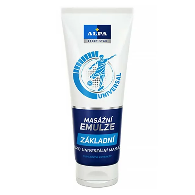 ALPA Masážní emulze základní + kreatin 210 ml