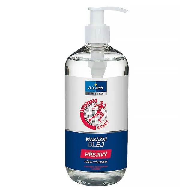 ALPA masážní olej hřejivý 500 ml