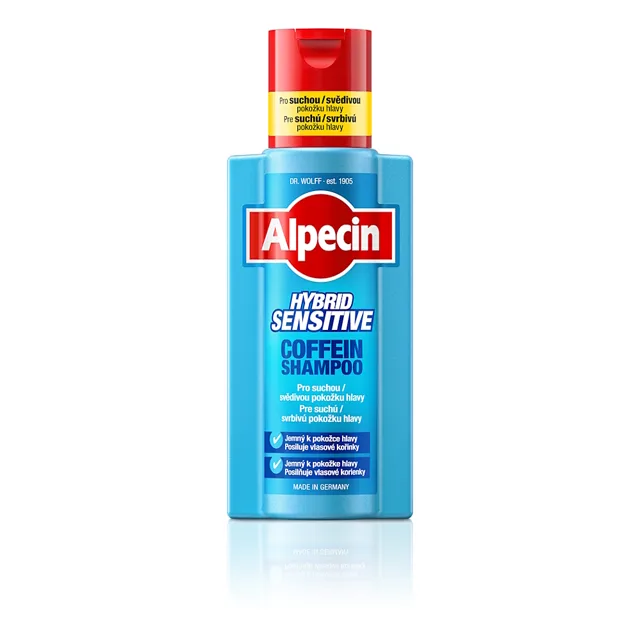 ALPECIN Hybrid sensitive kofeinový šampon 250 ml
