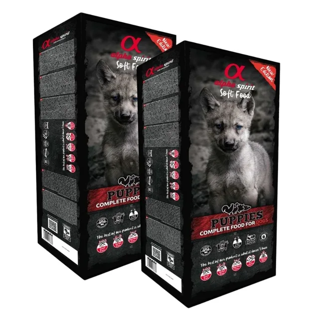 ALPHA SPIRIT Kompletní měkké suché krmivo pro štěňata 18 kg (2x9 kg)