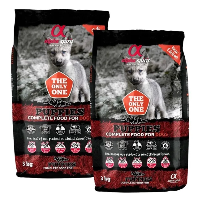 ALPHA SPIRIT Kompletní suché krmivo pro štěňata 2 x 3 kg