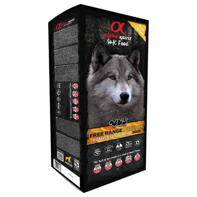 Alpha Spirit Semi-Moist Complete Free Range Poultry - výhodné balení 2 x 9 kg