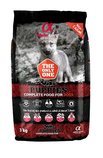 ALPHA SPIRIT The only one Puppies 3 kg Kompletní poloměkké krmivo pro štěňata