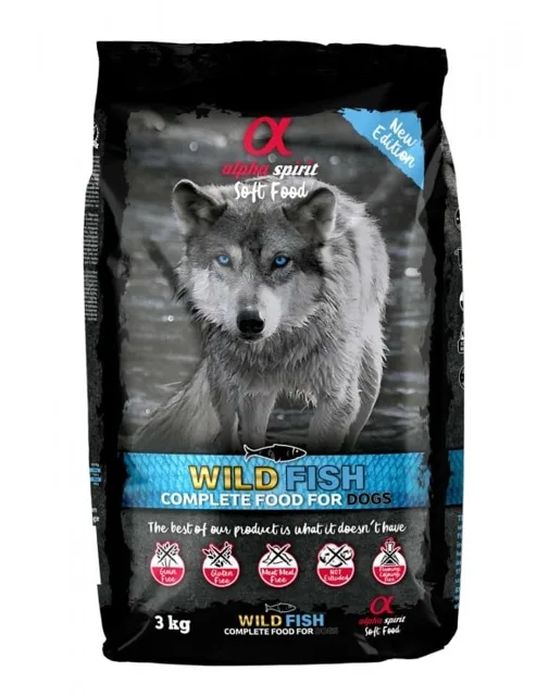 ALPHA SPIRIT  Wild fish 3 kg Poloměkké kompletní krmivo pro psy