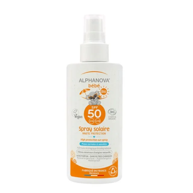 Alphanova - Opalovací krém pro miminka SPF 50 BIO, 125 ml