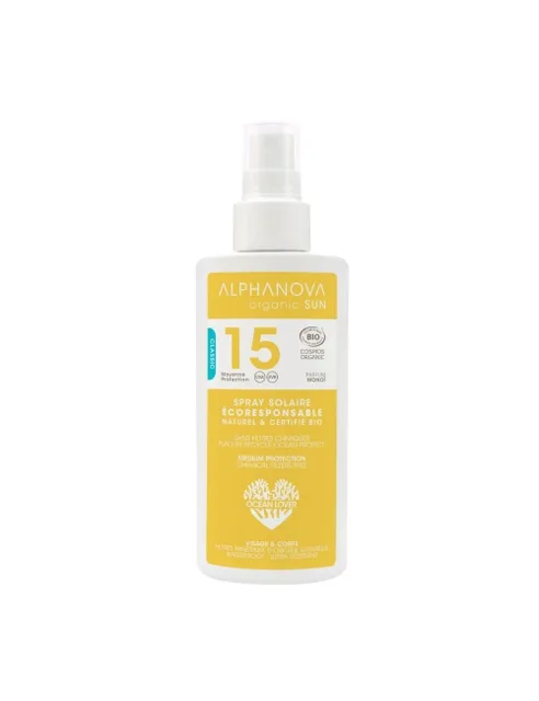 Alphanova - Opalovací krém ve spreji SPF 15 BIO, 125 ml