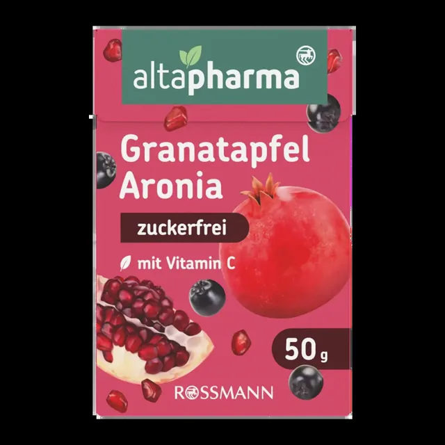 altapharma Bonbony s vitamínem C bez cukru, Granátové jablko, doplněk stravy 50 g