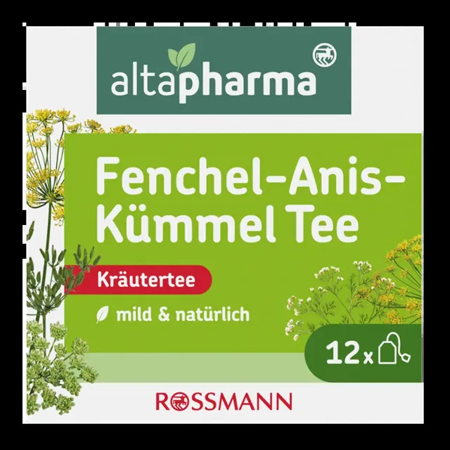 altapharma Bylinný čaj Fenykl, anýz a kmín 24 g
