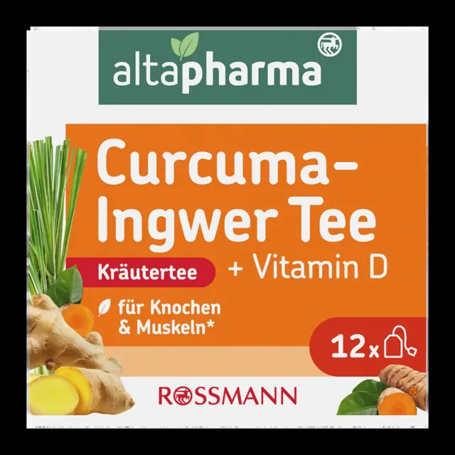 altapharma Bylinný čaj s vitaminem D Zázvor s kurkumou 24 g