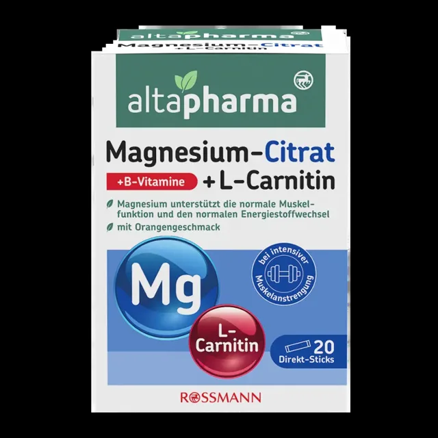 altapharma Kapsle s hořčíkem a L-karnitinem, doplněk stravy 20 ks