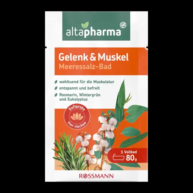 altapharma Mořská sůl do koupele na klouby a svaly 80 g