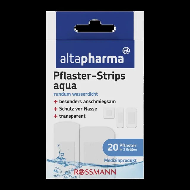 altapharma Náplasti Aqua voděodolné 3 velikosti 20 ks