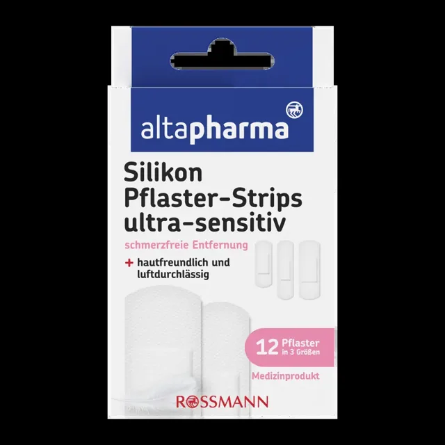 altapharma Silikonové náplasti Sensitive 3 velikosti 12 ks