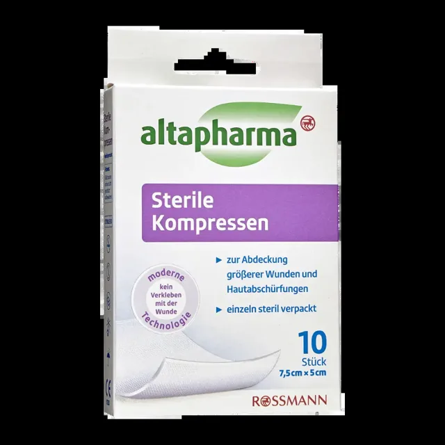 altapharma Sterilní kompresní polštářky 10 ks