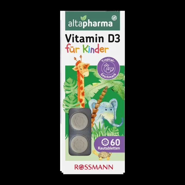altapharma Vitamin D3 pro děti, doplněk stravy 60 ks