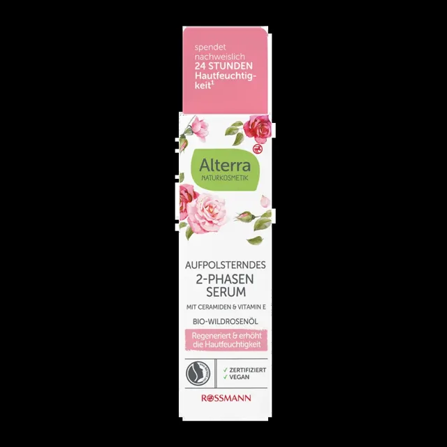 Alterra Naturkosmetik 2fázové pleťové sérum Růže 30 ml