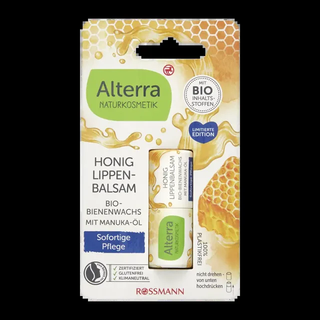 Alterra Naturkosmetik Balzám na rty s medem 5,5 g