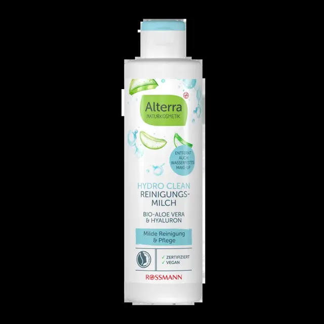 Alterra Naturkosmetik Čisticí mléko Hydro Clean Aloe Vera & Hyaluron 200 ml