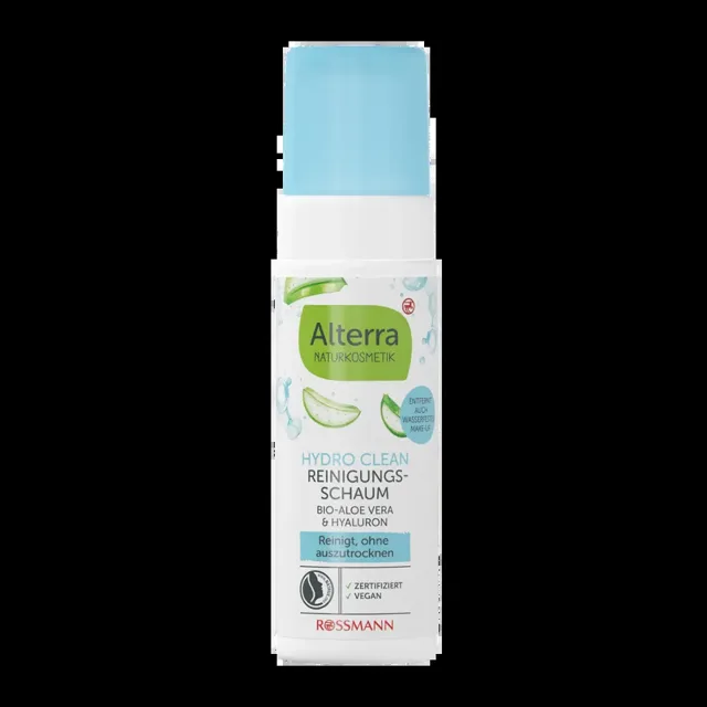 Alterra Naturkosmetik Čisticí pěna Hydro Clean Aloe Vera & Hyaluron 150 ml