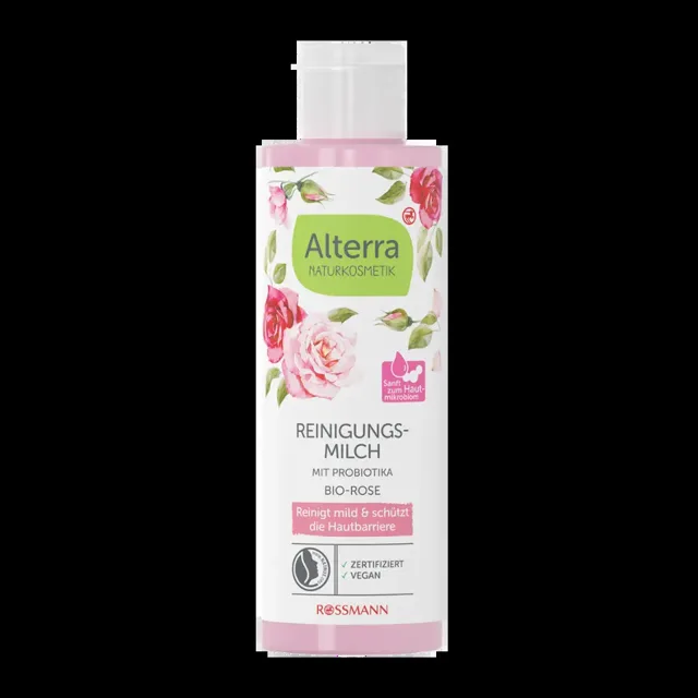 Alterra Naturkosmetik Čisticí pleťové mléko Růže 150 ml