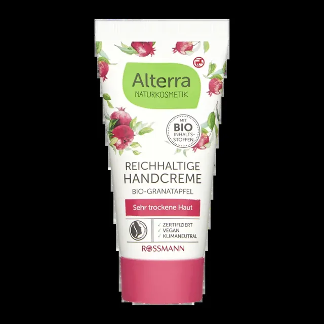Alterra Naturkosmetik Krém na ruce granátové jablko 30 ml