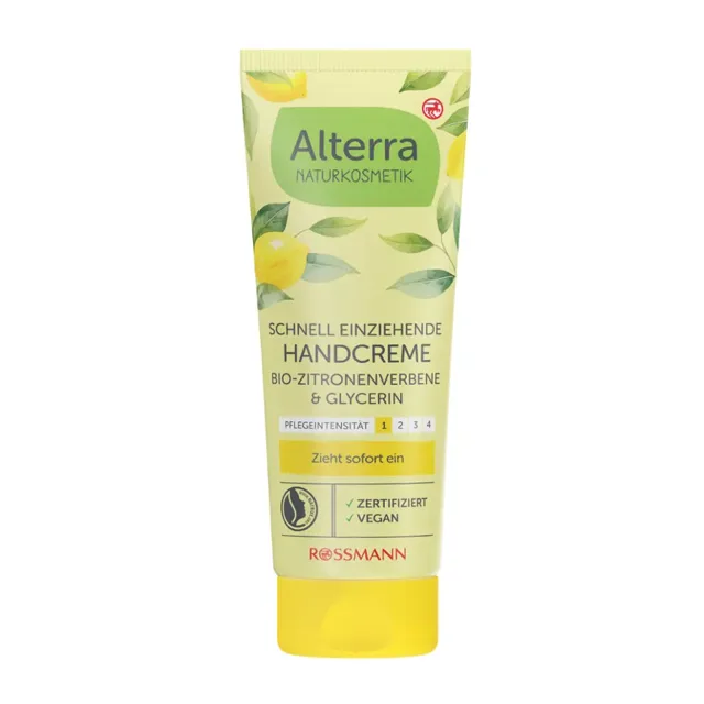 Alterra Naturkosmetik Krém na ruce s rychlým vstřebáním Citron 75 ml
