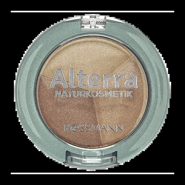 Alterra Naturkosmetik Oční stíny Trio 01 Cacao Sensation