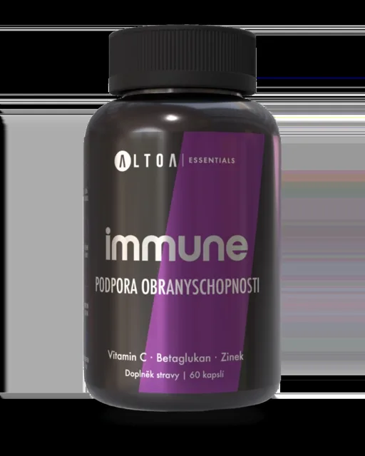 Altoa Essentials IMMUNE - Betaglukan, vitamin C, zinek 90 kapslí