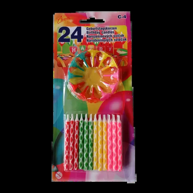 Alvarak Narozeninové svíčky 24 ks