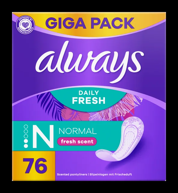 Always Intimky Daily Fresh Normal Fresh Scent 76ks