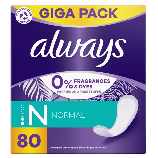 ALWAYS Intimky Normal Fresh Protection 80 kusů