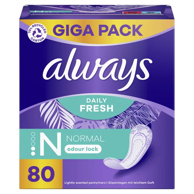 Always Slipové vložky Normal 80 ks