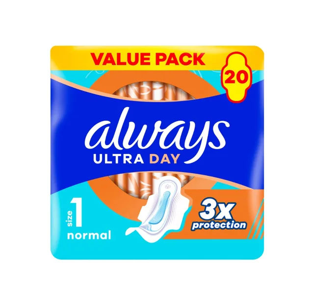 Always Ultra Day Normal hygienické vložky 20 ks